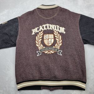 Men's Varsity Jacket - Maroon and Black